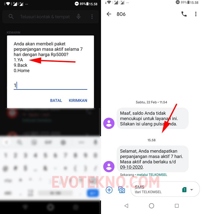 Cara memperpanjang masa aktif paket data telkomsel