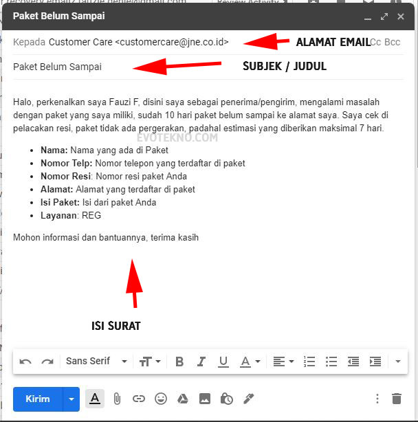 Alamat Surat Menyurat Syabas