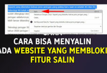 Cara Copy Paste Pada Website Yang Memblokir Fitur Copy