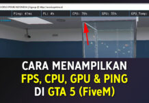 Cara Menampilkan FPS, Ping, CPU, GPU Monitoring di GTA 5 (FiveM)