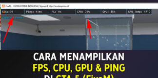 Cara Menampilkan FPS, Ping, CPU, GPU Monitoring di GTA 5 (FiveM)