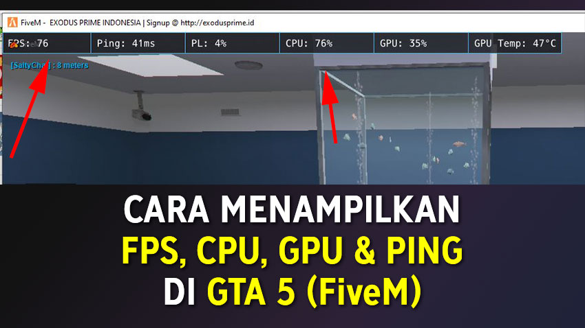 Cara Menampilkan FPS, Ping, CPU, GPU Monitoring di GTA 5 (FiveM)