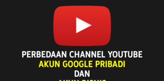 Perbedaan Channel YouTube Akun Google Pribadi dan Akun Bisnis