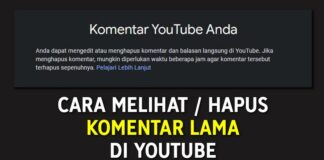 Cara Melihat dan Hapus Komentar Lama di YouTube