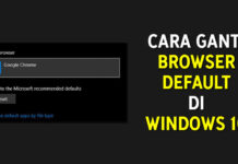 Cara Mengganti Browser Default di Windows 10