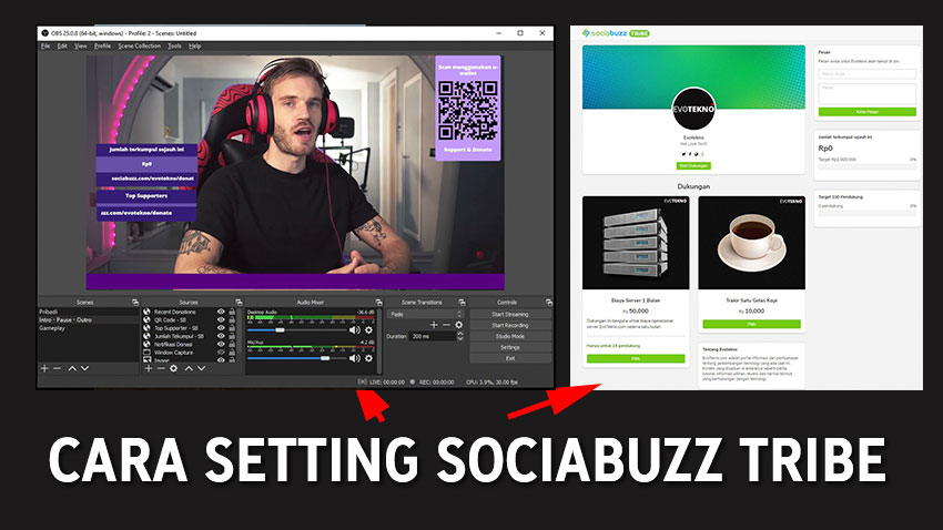 Cara Setting SociaBuzz Untuk Donasi dan Live Streaming
