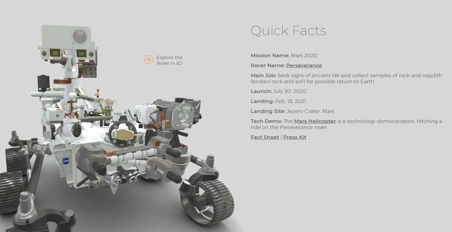 Perseverance Rover Mars - NASA