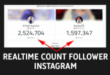 Realtime Count Follower Instagram