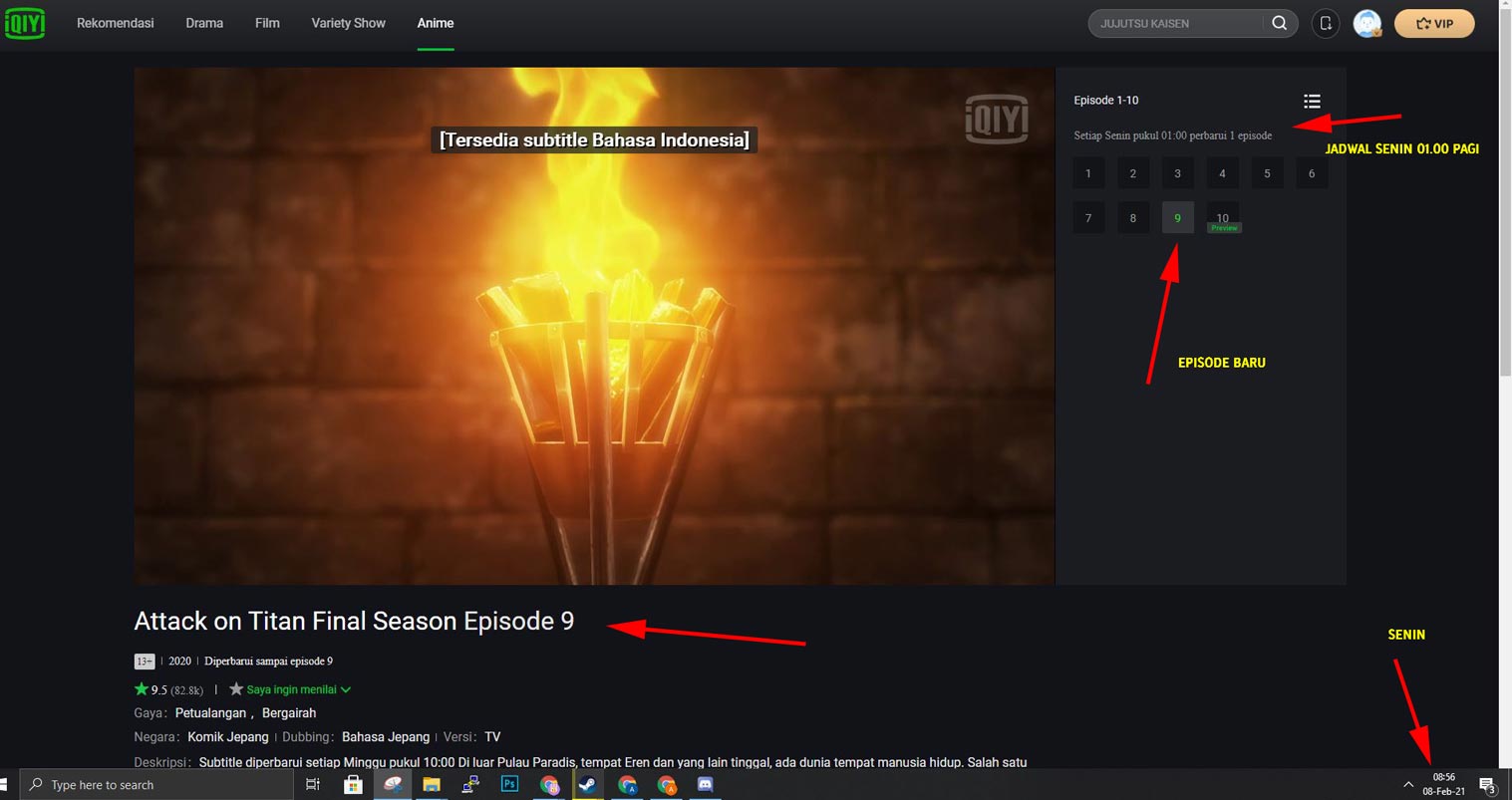 Rilis Episode Terbaru Attack on Titan di iQIYI
