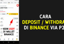 CARA DEPOSIT WITHDRAW DI BINANCE VIA P2P