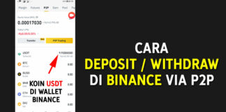 CARA DEPOSIT WITHDRAW DI BINANCE VIA P2P