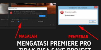 Cara mengatasi adobe premiere pro tidak bisa save