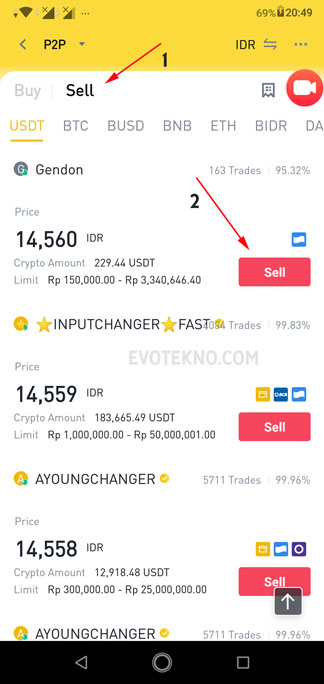 How to sell crypto on binance to bank account