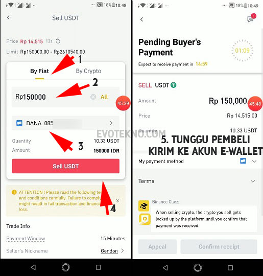 How to sell crypto on binance using p2p