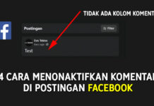 4 Cara Menonaktifkan Komentar di Facebook