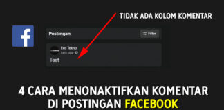 4 Cara Menonaktifkan Komentar di Facebook