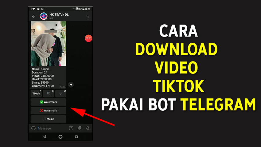 Cara Download Video Tiktok Pakai Bot Telegram Evotekno