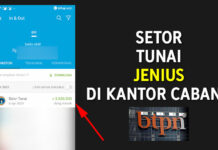 Cara Setor Tunai atau Isi Saldo Jenius ke Kantor Cabang BTPN