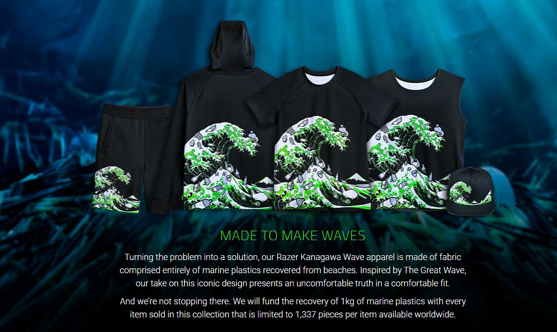 Pakaian Razer Kanagawa Wave