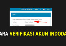 cara verifikasi akun indodax