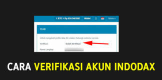 cara verifikasi akun indodax