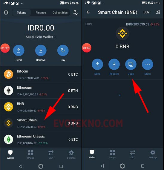 Swap btc to bnb in trust wallet