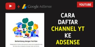 Cara Mendaftarkan Channel YouTube ke AdSense Yang Sudah Terdaftar