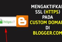 Cara Mengaktifkan SSL HTTPS - Pada - Custom Domain di Blogger.com