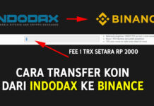 Cara Murah Transfer Koin dari Indodax ke Binance