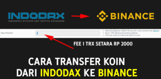 Cara Murah Transfer Koin dari Indodax ke Binance