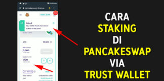 Cara Staking di PancakeSwap via Trust Wallet