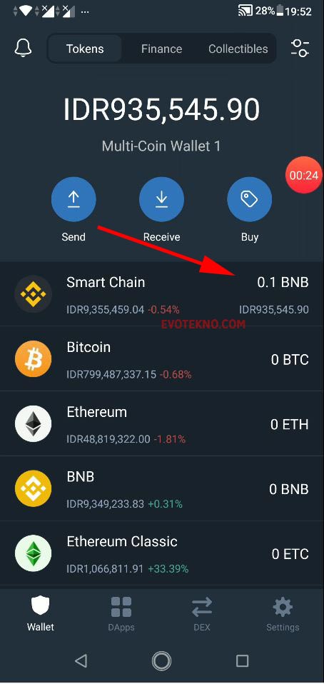 Swap btc to bnb in trust wallet