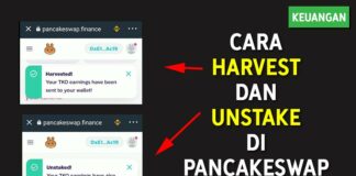 Cara Harvest dan Unstake di PancakeSwap
