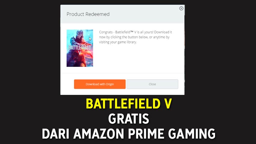Battlefield V Gratis dari Amazon Prime Gaming