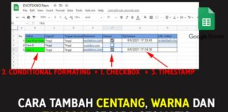 Cara Tambah Centang, Warna dan Tanggal Secara Otomatis di Google Spreadsheet