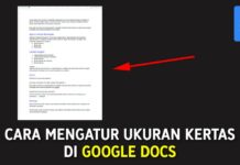 Cara Mengatur Ukuran Kertas di Google Docs