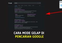 Cara Mode Gelap di Pencarian Google