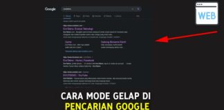 Cara Mode Gelap di Pencarian Google