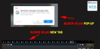 Cara Blokir Iklan Tab Baru (New Tab) dan Pop-Up Pada Browser Chrome, Opera dll