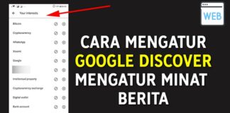 Cara Mengatur Google Discover Untuk Mengatur Minat Berita