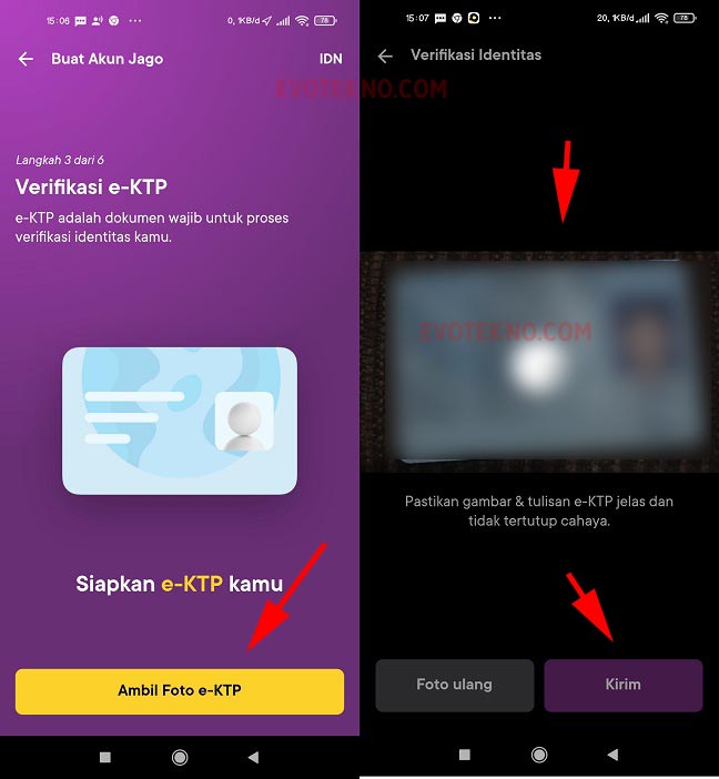 Foto KTP - Buat Akun Bank JAgo