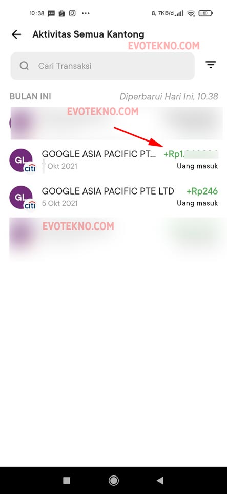 Google AdSense berhasil membayar ke rekening baru dengan nama yang berbeda