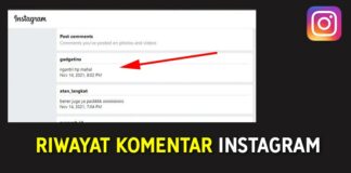 Cara Melihat Riwayat Komentar Instagram