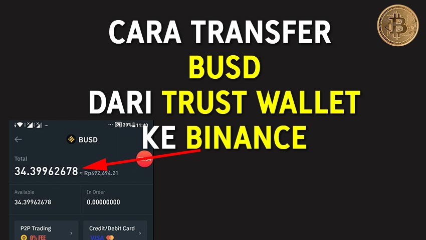 Cara Transfer BUSD dari Trust Wallet ke Binance