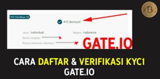 Cara daftar dan Verifikasi KYC Gate.io