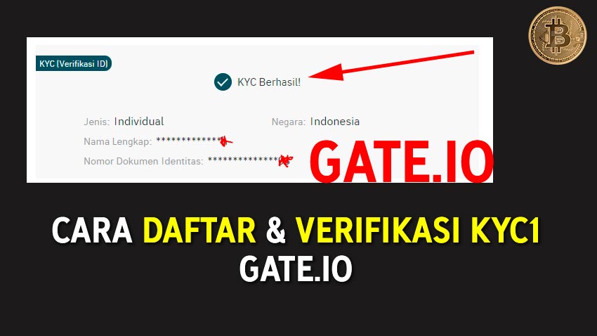 Cara daftar dan Verifikasi KYC Gate.io