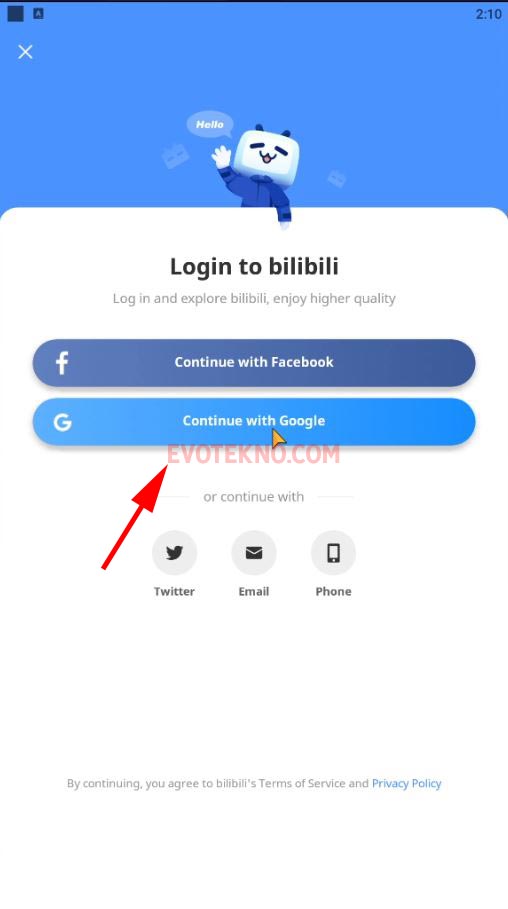 Login Bilibili bstation