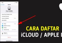 Cara Daftar iCloud Apple ID