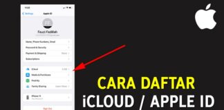 Cara Daftar iCloud Apple ID