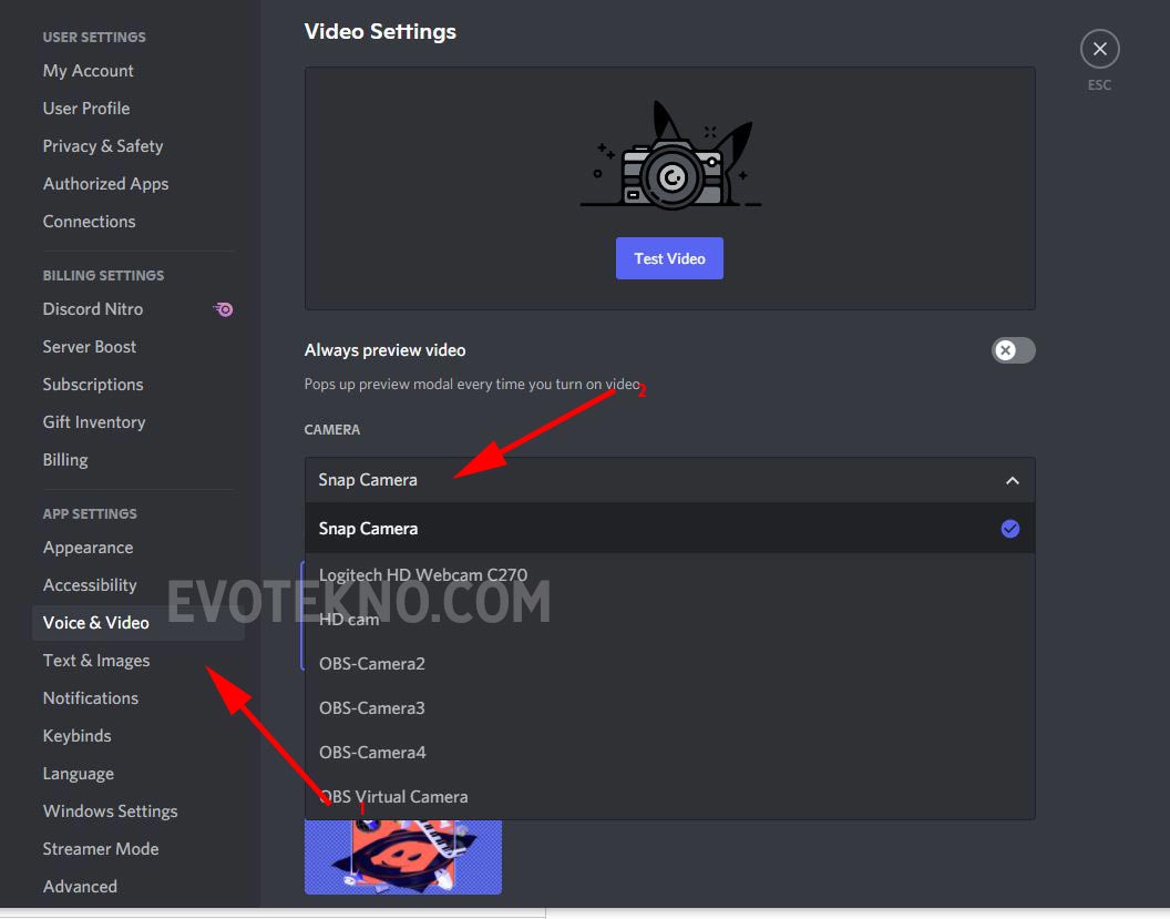 cara pakai snap camera di discord